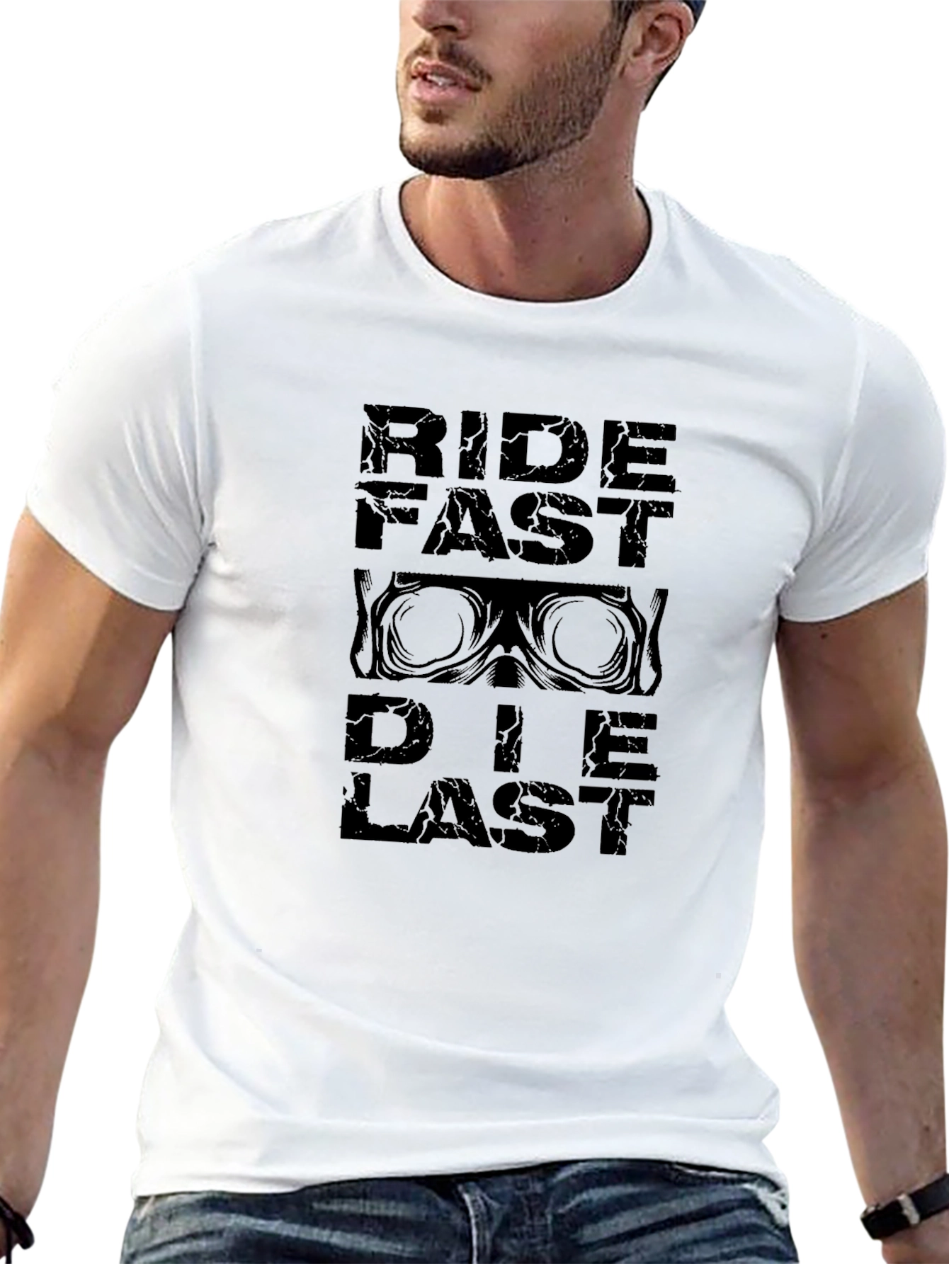 Ride Fast Die Last Black Graphic Tee