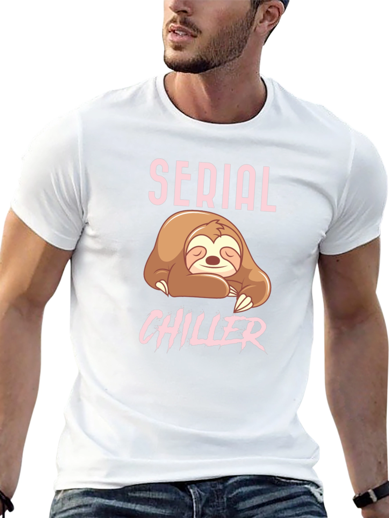 Serial Chiller Sloth T-Shirt - Comfy & Relaxed Fit