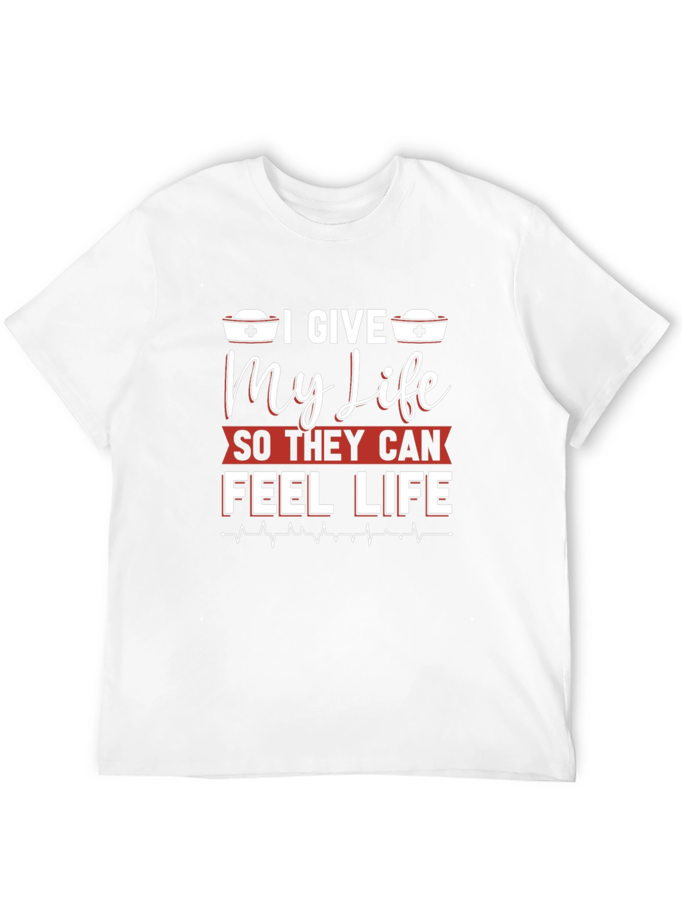 I Give My Life Nurse T-Shirt - Black
