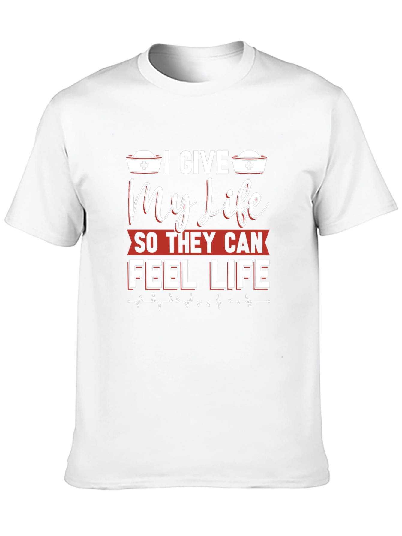 I Give My Life Nurse T-Shirt - Black